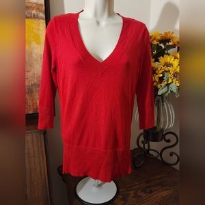 Apostrophe V-Neck Sweater
